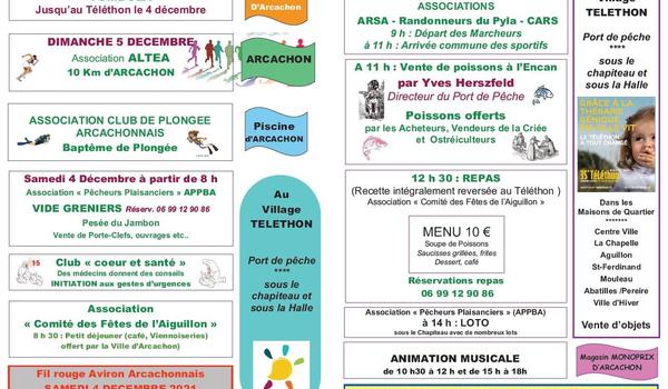 Programme du téléthon Arcachon